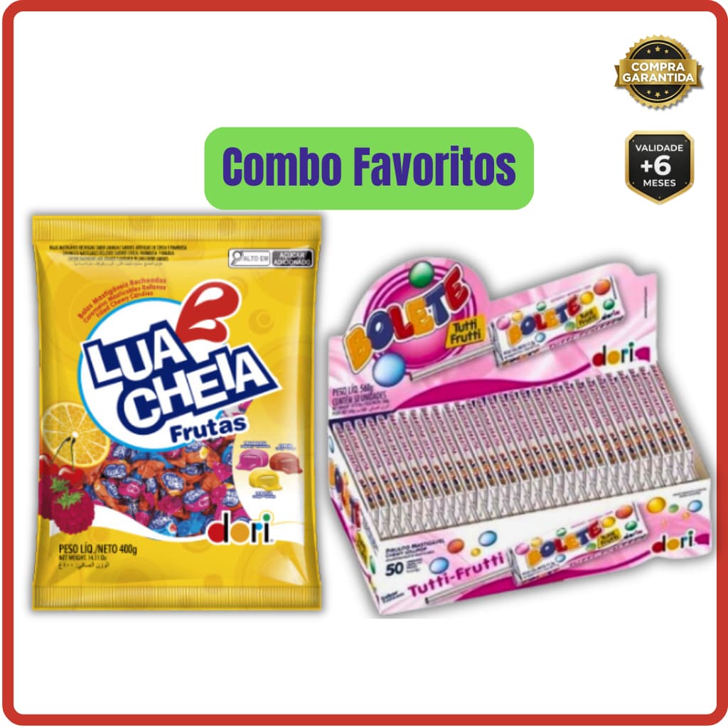Kit Bala Lua Cheia Recheada Pirulito Bolete