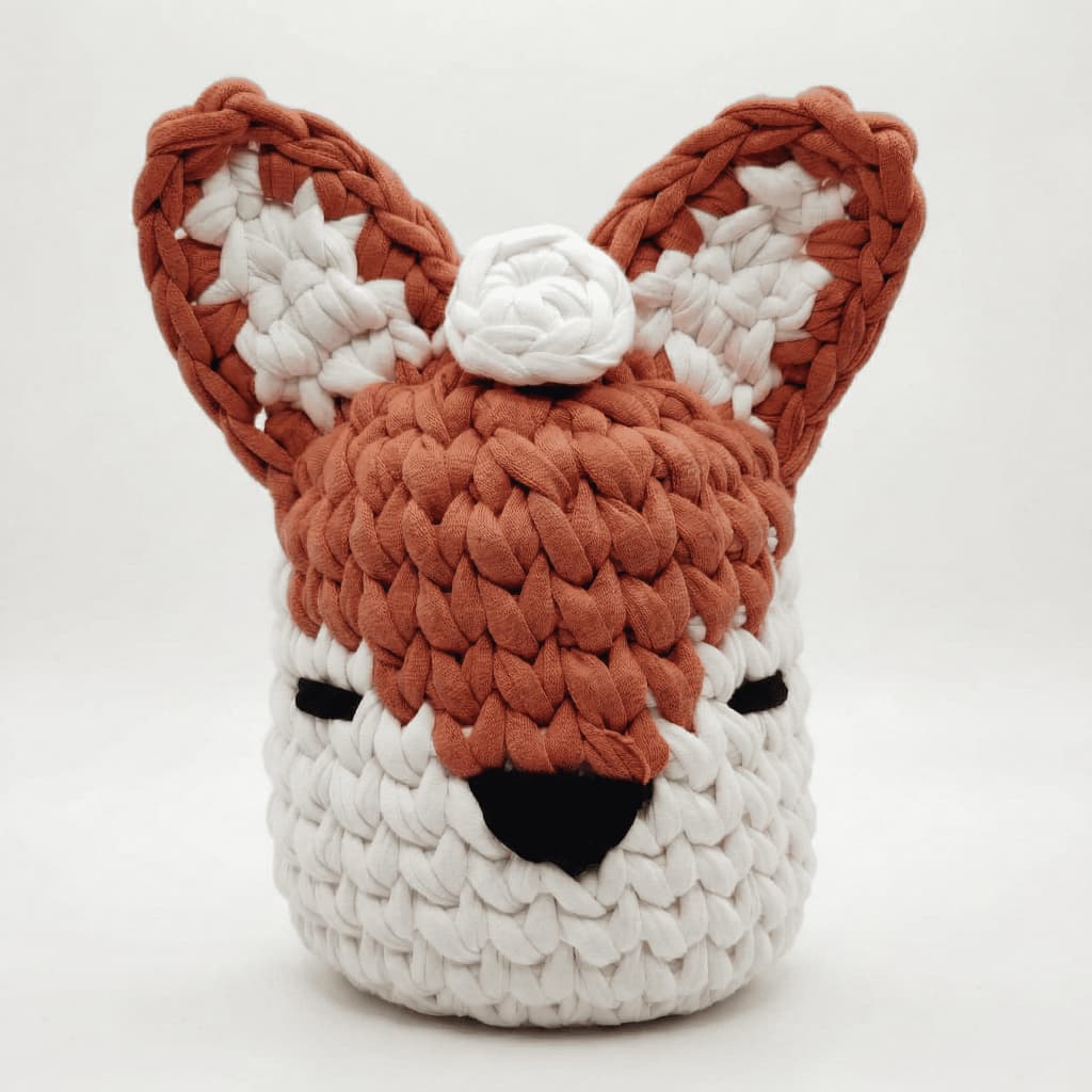 Raposa Fio de Malha | Peso de porta |Decoração Raposa | Lembrancinha Raposa