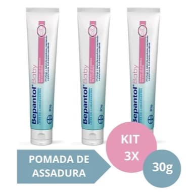 Creme Preventivo De Assaduras Bepantol Baby 30g KIT C/3 UN
