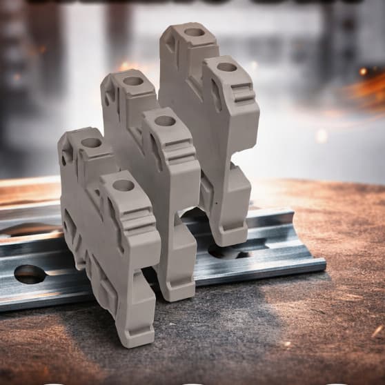 Borne parafuso SAK 2,5/4,0/6,0mm² bege Conector parafuso SIBRATEK 10 UNIDADES