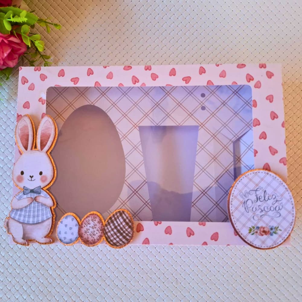 Caixa Mini Confeiteiro Páscoa - kit com 5 unidades - caixa personalizada páscoa ovo de colher