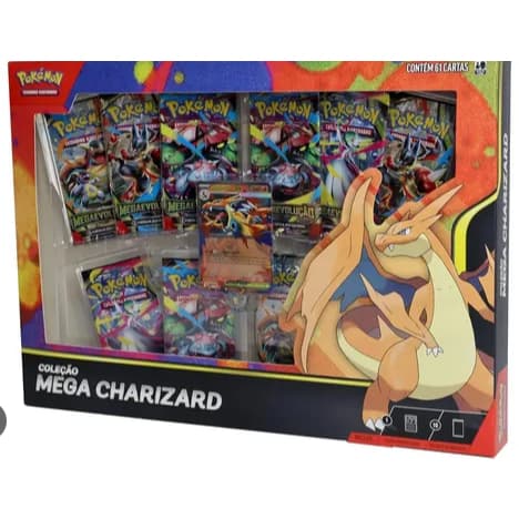 Pokémon Tcg Box Coleção Mega Charizard Y Ex Copag Pokémon Português