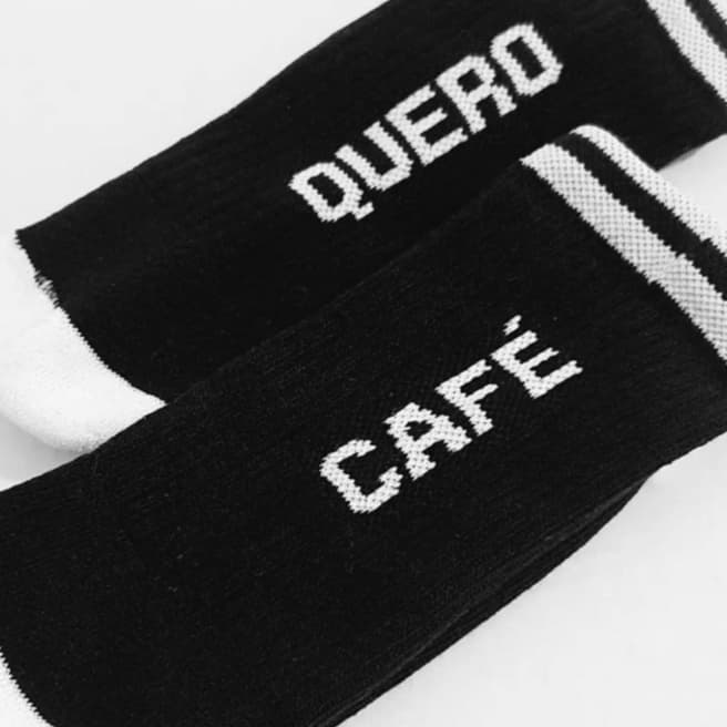 Meia cano alto esportiva quero café (mtb, speed, corrida, ciclismo) Cano Médio Unissex