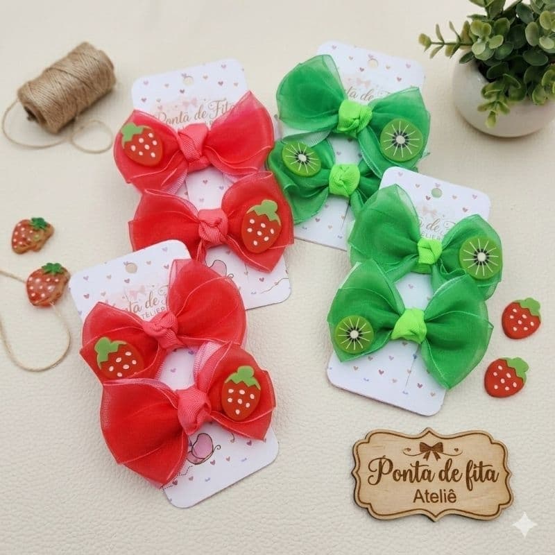 LAÇO FRUTAS-LAÇO INFANTIL LAÇO BICO DE PATO