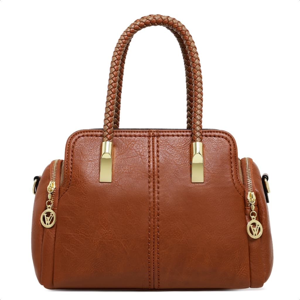 Bolsa Luxuosa Baú Média De Mão Feminina Transversal De Ombro