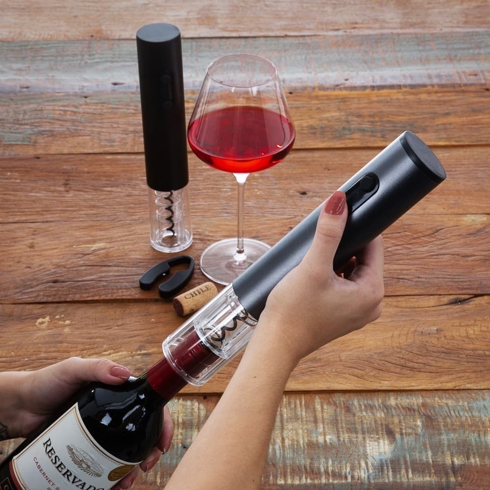 🍷 Saca-Rolhas Elétrico Automático para Vinho | Abridor de Vinho / A Pilha