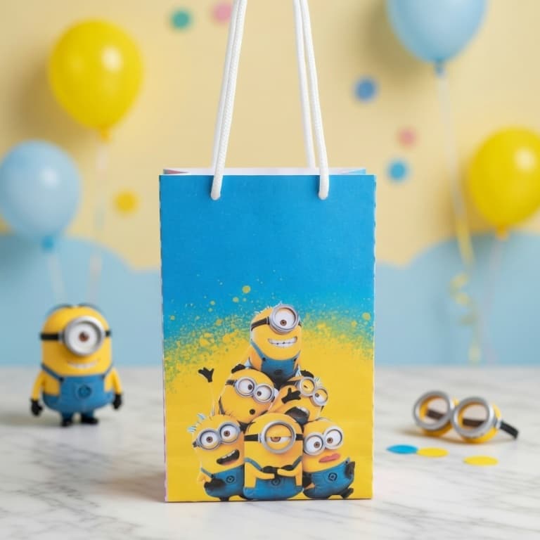 MINNIONS Sacolinha P Sacola Surpresa Lembrancinha para Festa