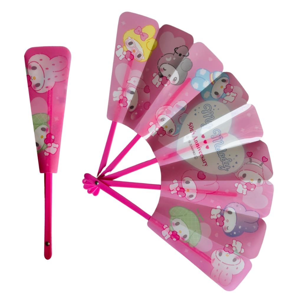 Leque Dobrável WaterProof Plastic - My Melody 22cm