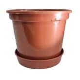 Kit 10 Vasos Pote 15 + 10 Pratos Para Plantas 1 Litro Promoção