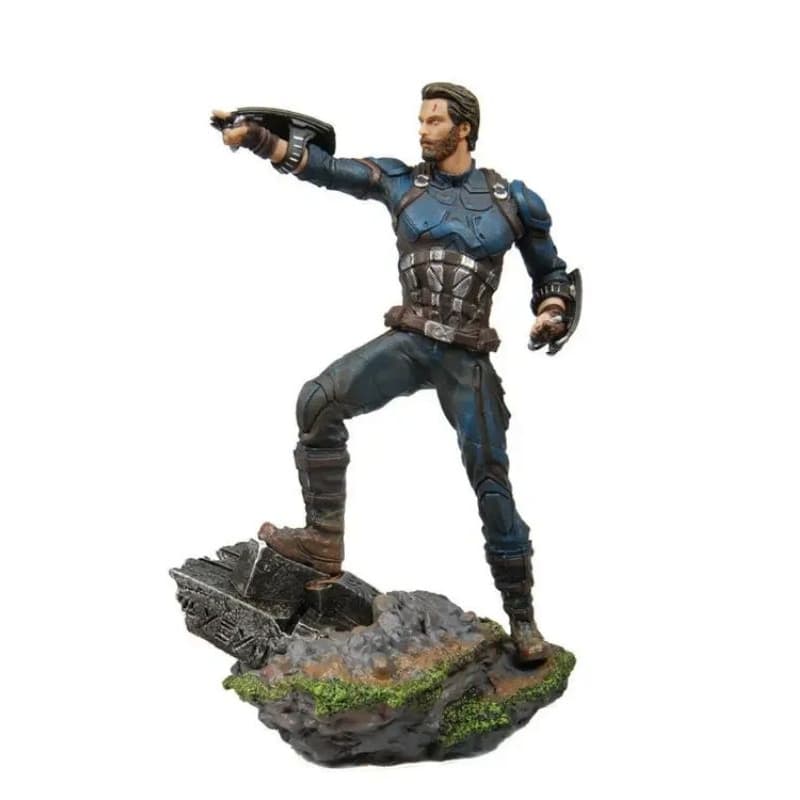 Estátua Capitão América Avengers Infinity War Figura de Ação Brinquedos PVC 21cm com Caixa (100% Novo Estoque Brazil)