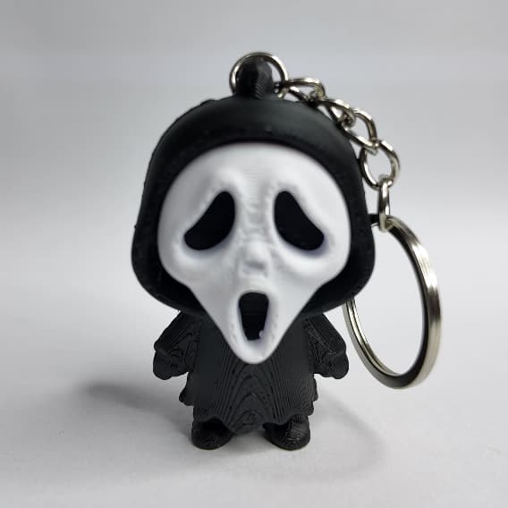 Chaveiro Fantasma Terror Mini Boneco Geek Estilo Dark Presente Criativo
