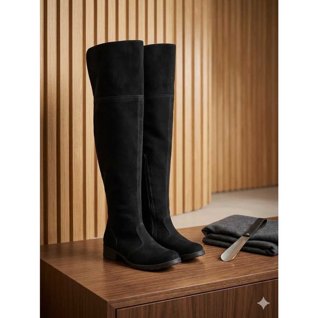 BOTA OVER  COURO LEGITIMO