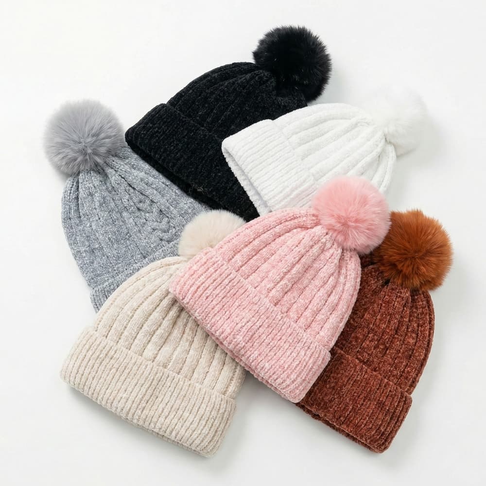 Gorro Touca Adulto Feminina Menina Tricotado Quente Inverno Fashion FMZ5137CE