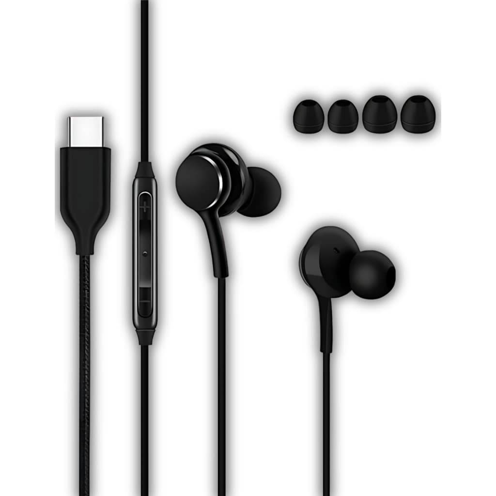 Fone de ouvido com fio Tipo C (USB-C) Fone Compativel iPhone 15 iPhone 16 e Android