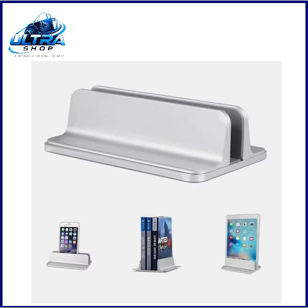 Suporte De Mesa Alumínio Vertical Ajustável Para Notebook Tablet e Smartphone LAY-L3