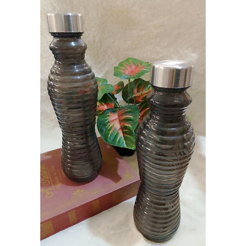 Garrafa De vidro 500 ml Com tampa inox resistente,Academia,trabalho,Água