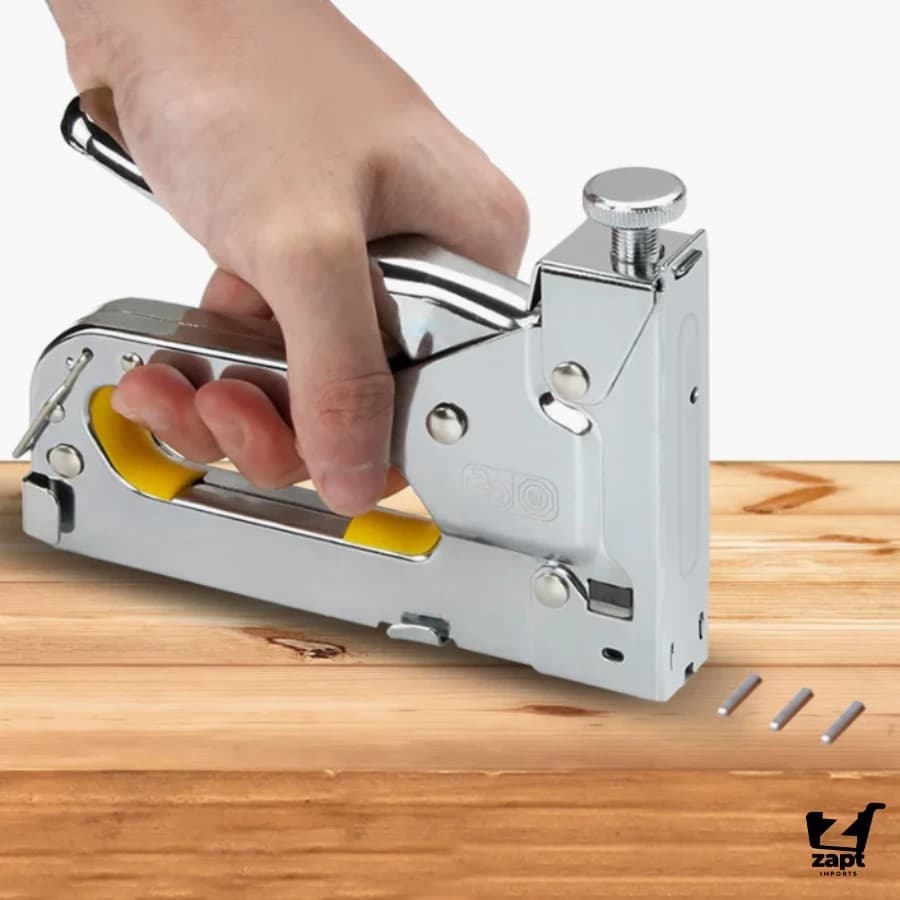 Grampeador Pistola Profissional Grampos 4 A 8 Mm Tapeceiro Marceneiro