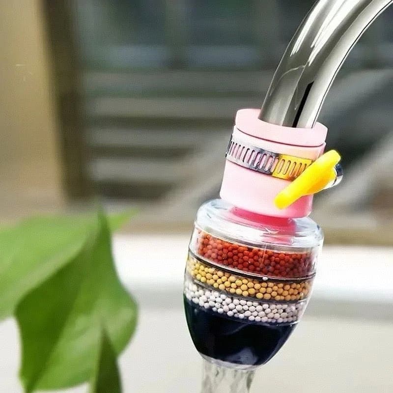 Filtro Purificador De Agua Para Torneira Bico Carvão Ativado 3 Em 1