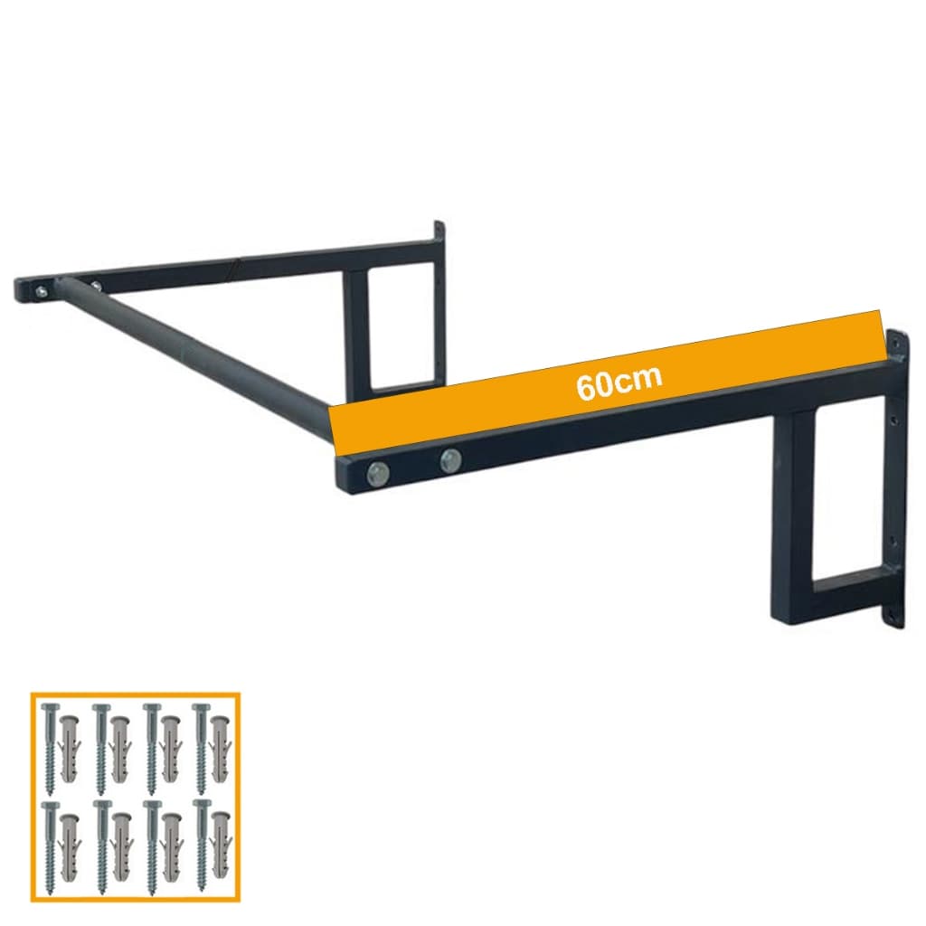 Barra Fixa De Parede Treino Pull Up Musculação Academia 60cm