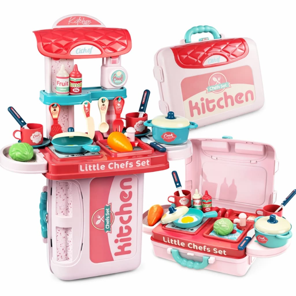 Kit Maleta Cozinha Preparar Comidinha Ferramenta Medica Profissões Infantil