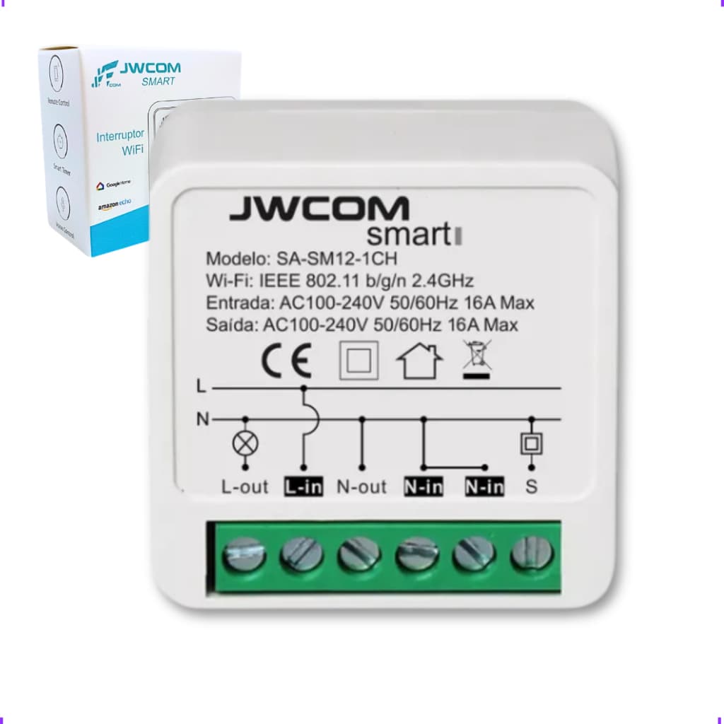 Mini Interruptor Wifi Inteligente Automação Casa Tuya
