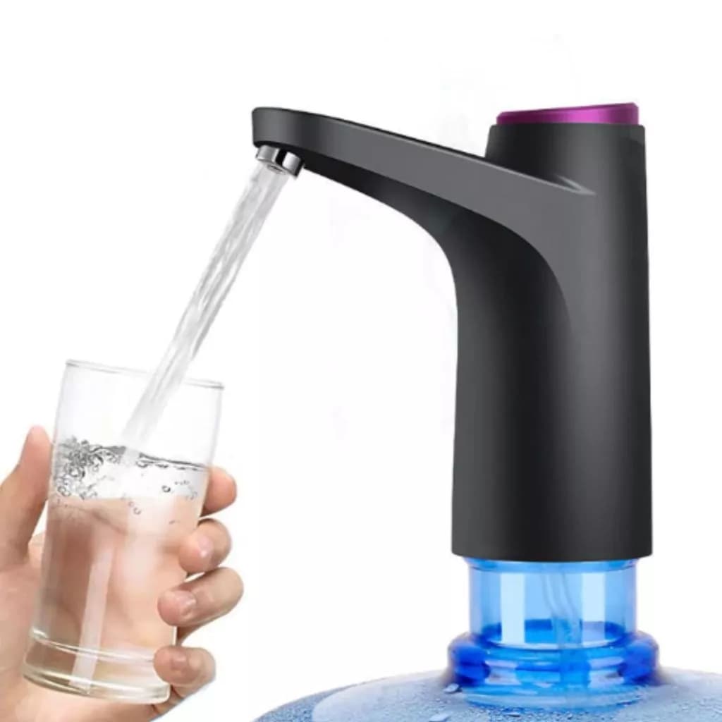 Filtro Bomba Luxuosa Elétrica Galão Água 20L 10L  Recarregável Preta - Branca Touch