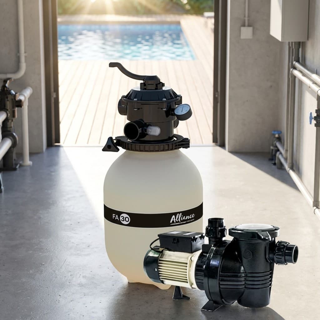 Conjunto Filtrante FA-30 Motobomba LA FIT 33 1/3 CV Alliance Piscinas 220V