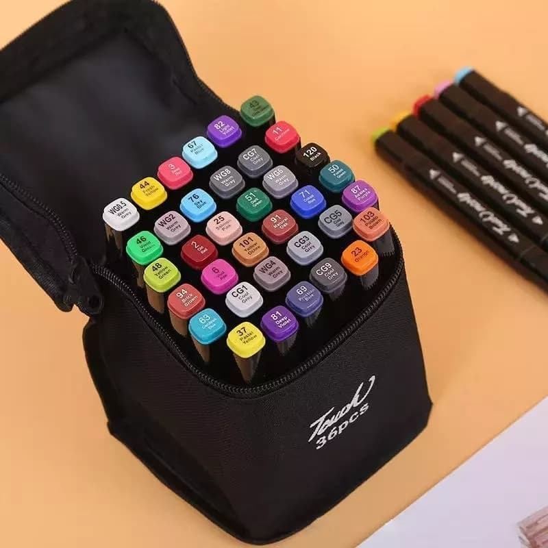 Marcadores De Ponta Dupla 36 Cor Materiais De Desenho Para Estudantes / Materiais De Escritório