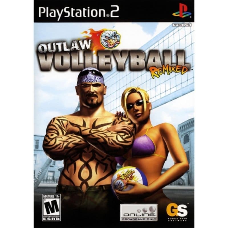 Outlaw Volleyball PS2 DVD Jogo de Esporte Arcade Vôlei PlayStation 2 Desbloqueado