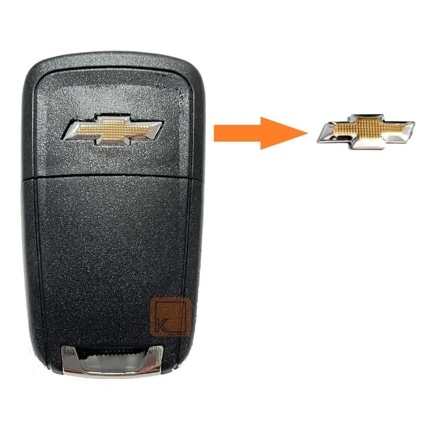 Kit 6 Emblema GM Chevrolet 18mm Chave Canivete