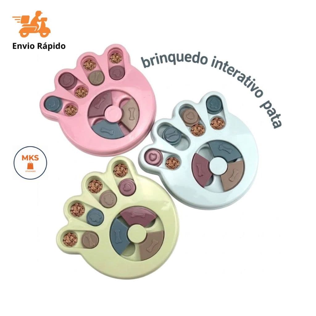 Brinquedo Interativo Para Cães e Gatos Tabuleiro Petisco Pets Patinha