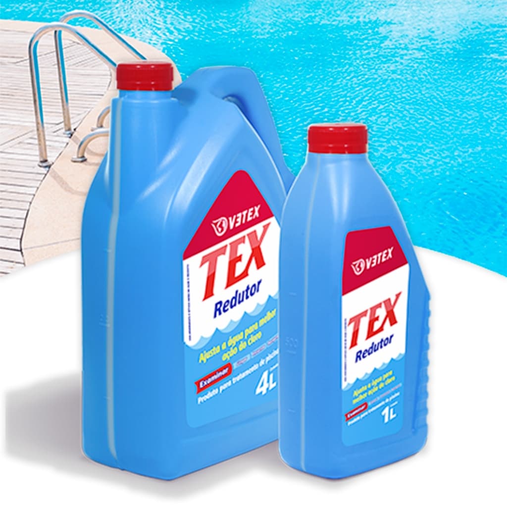 Redutor pH de Piscina Ph Reduz 1Litro Tratamento Eficaz Econômico Vetex