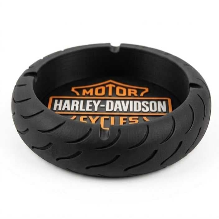 Cinzeiro Harley Davidson / Bmw Modelo Pneu Moto Impressão 3D Decorativo