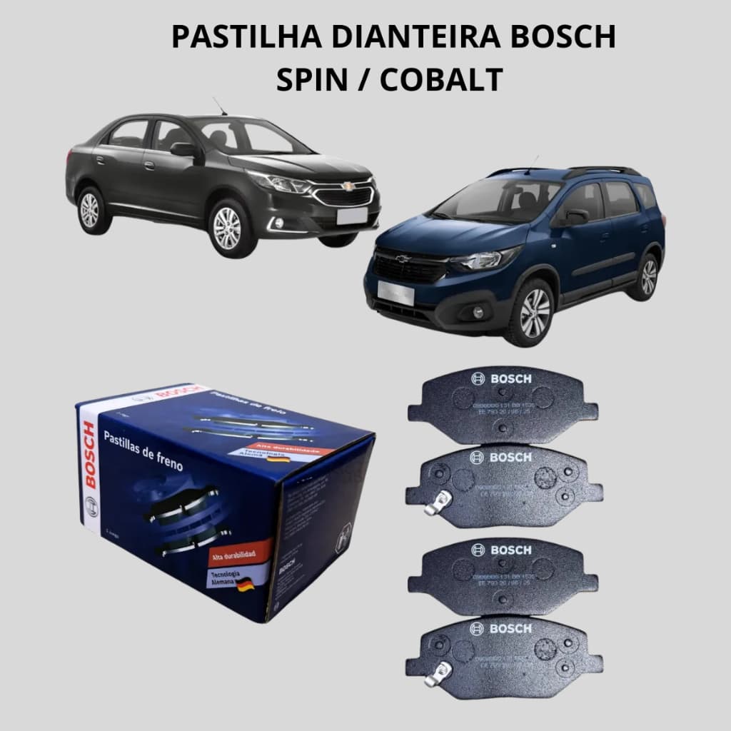 Pastilha Freio Dianteira Spin Cobalt 2017 A 2022 Original Bosch