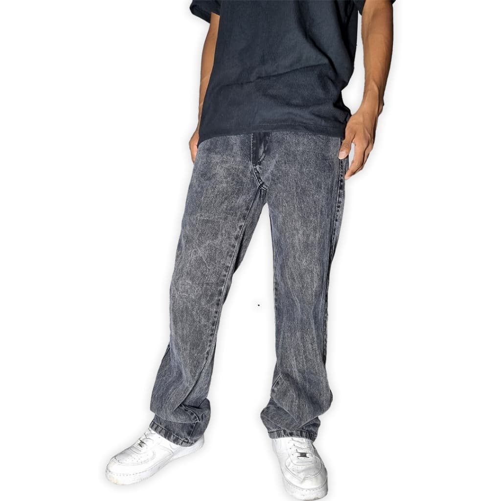 Calça DENIM Baggy Masculina Balão barra larga carpenter tecido 100%algodao