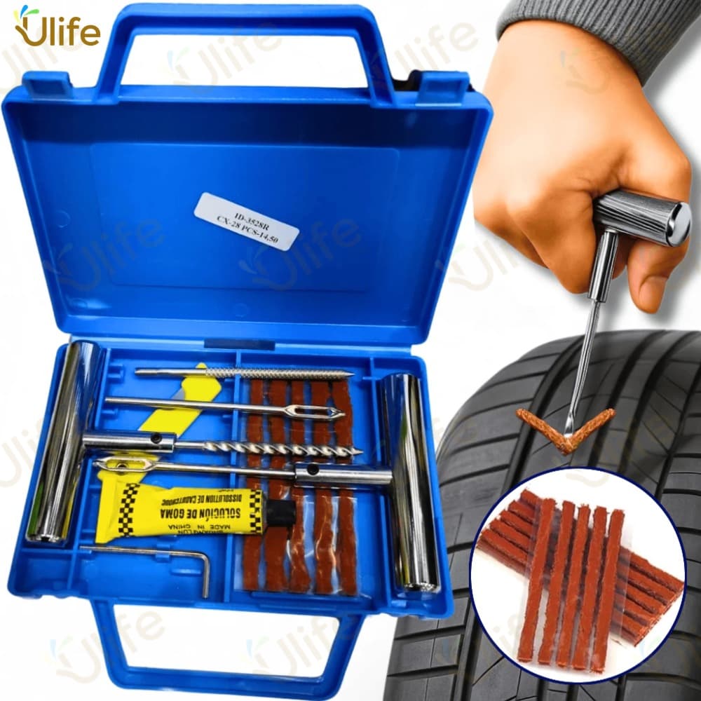 Reparo Metal Com Chaves Maleta E Refis Modelo Macarrao Reparo Do Pneu De Moto Carro E Bicicleta UF