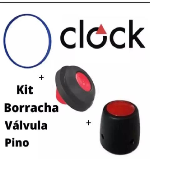 kit Panela De Pressão Borracha 4,5 l + Válvula + Peso Moderno Clock