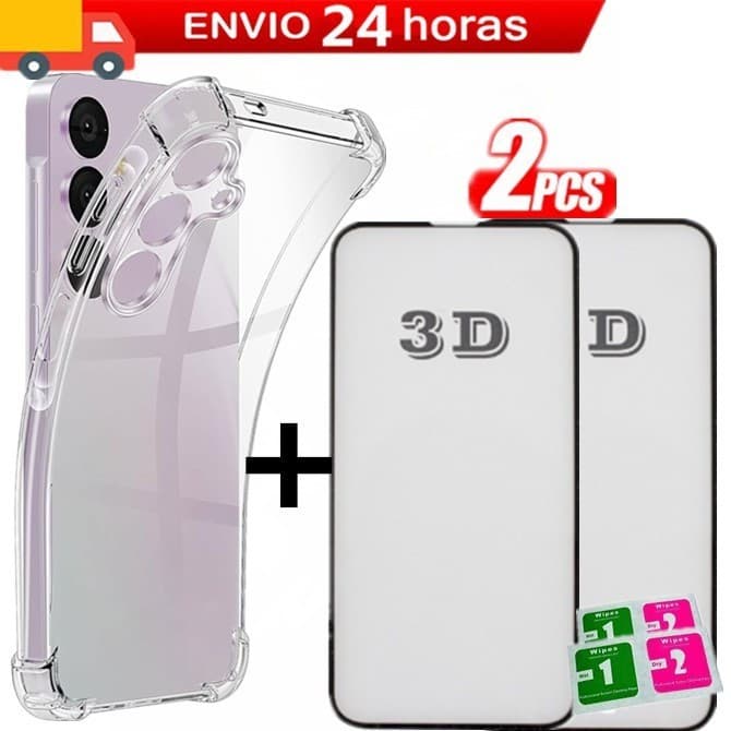 KIT Capa Capinha Anti Impacto + 2 Peliculas 3d Para MOTO G22, G31,G32,G42,G52,G62,G71,G82