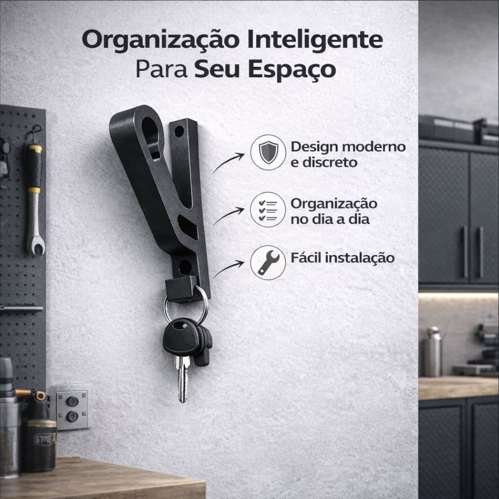 Suporte Capacete Parede Moto Multifuncional Porta Chaves Mochila Jaqueta Organizador