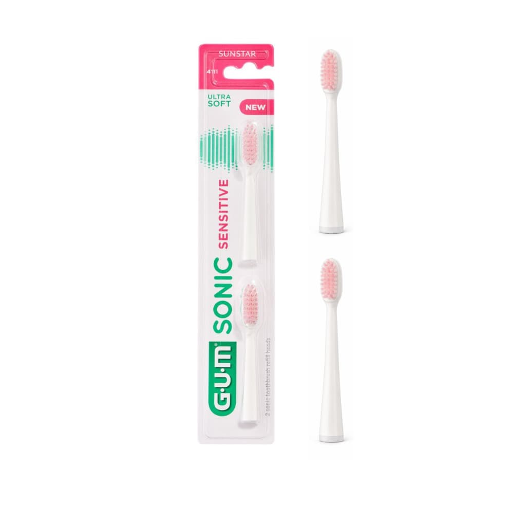 Refil/Cabeça para Reposição de Escova de Dente Sonic Sensitive GUM - 2 Unidades (Indicado para dentes sensíveis)