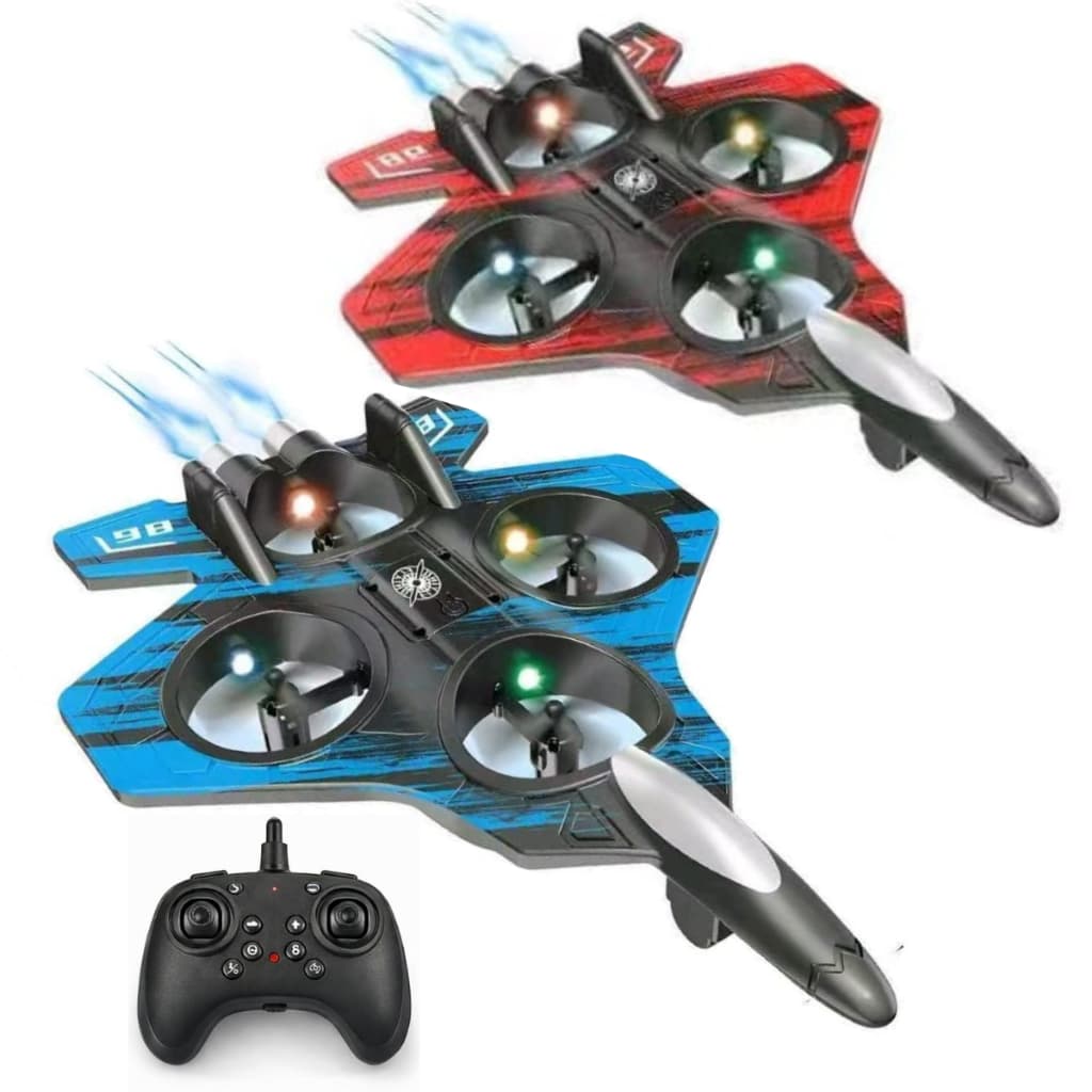 Drone Avião Infantil Controle Remoto 2.4GHz 4 Motores presente das crianças linha premium