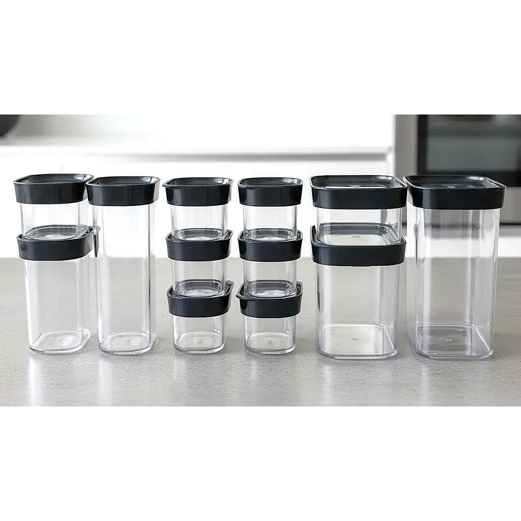 Conjunto Kit 12 Potes Mantimentos Herméticos  Helsim