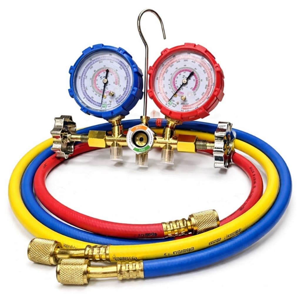 Kit Manifold Com Mangueiras Para Ar Condicionado R22/r134/r40 90cm Sayko
