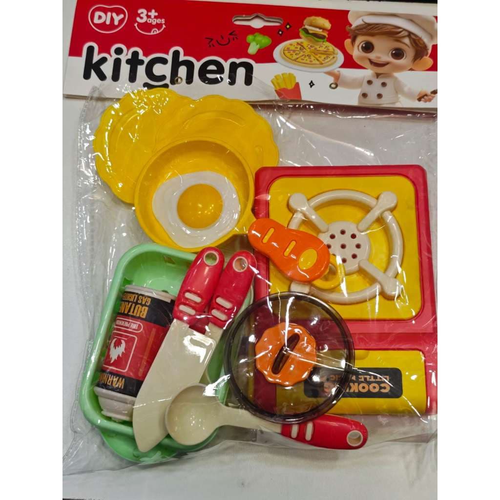 Kit Cozinha Infantil com Fogão e Utensílios – Brinquedo de Cozinha DIY 🍳👩‍🍳