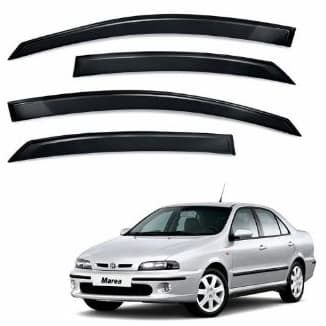 Calha Defletor de Chuva Fiat Marea Sedan 4 Portas Acrílico Fumê Ecoflex