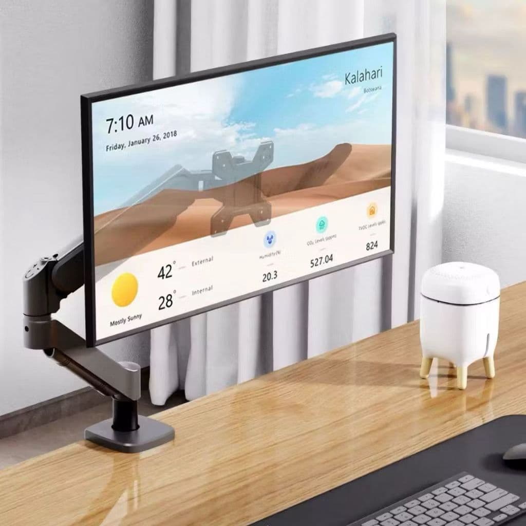Suporte Para Monitor Articulado a Gás Articulado De Parede Monitor Tv Pistão A Gás Até 32Polegadas Altura Ajustável