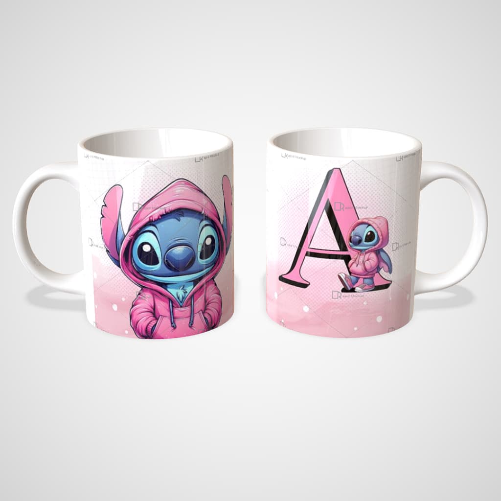 Caneca Personalizada Stitch com Nome