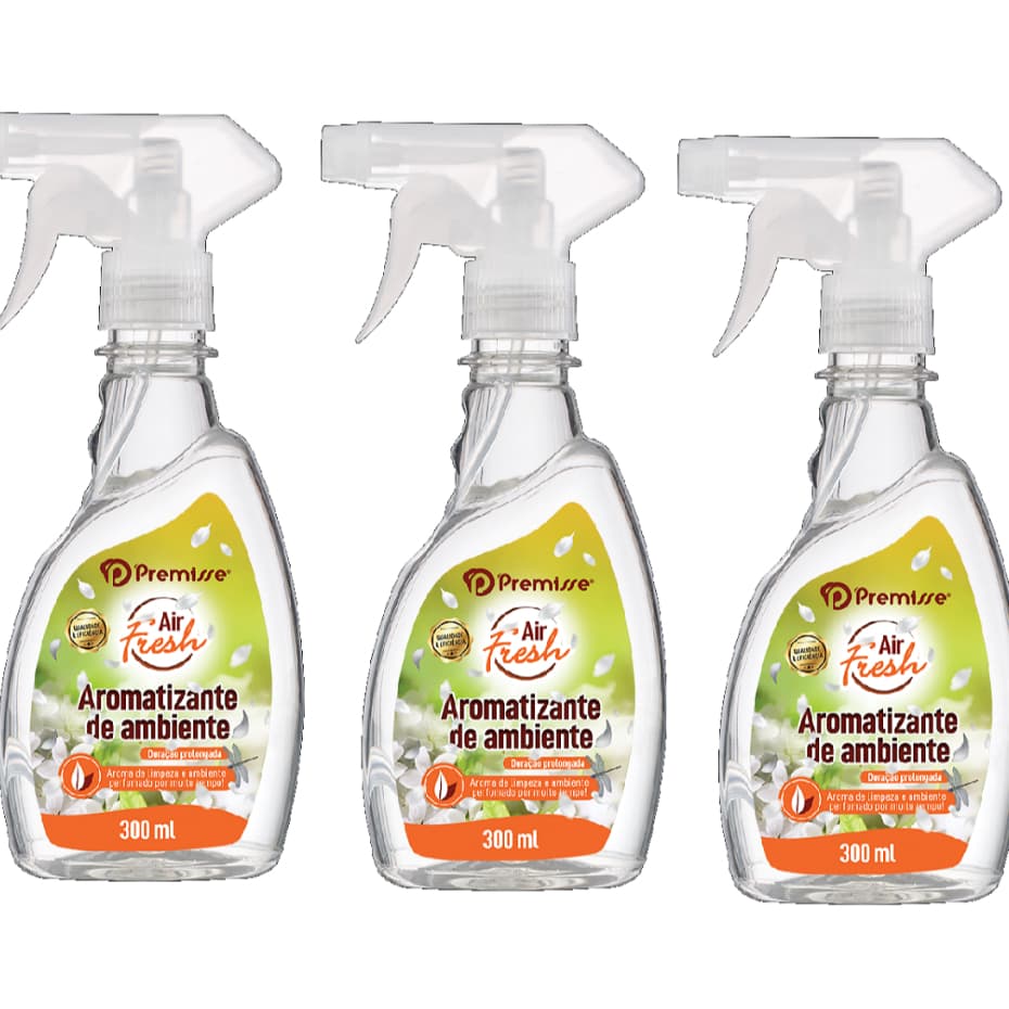 Aromatizante de Ambiente Air Fresh Casa Banheiro Escritório Loja 300ml 3 Unid