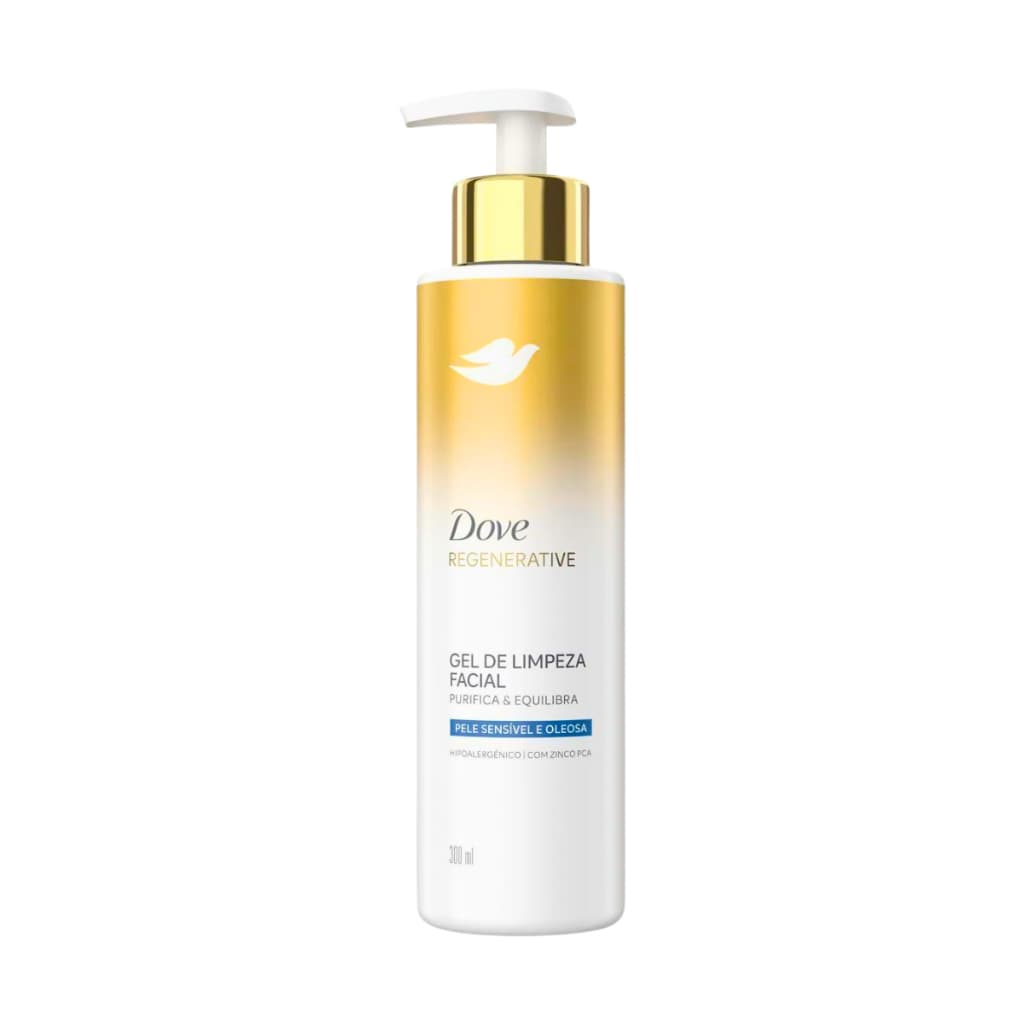Gel de Limpeza Facial Dove Regenerative Purifica e Equilibra 300ml