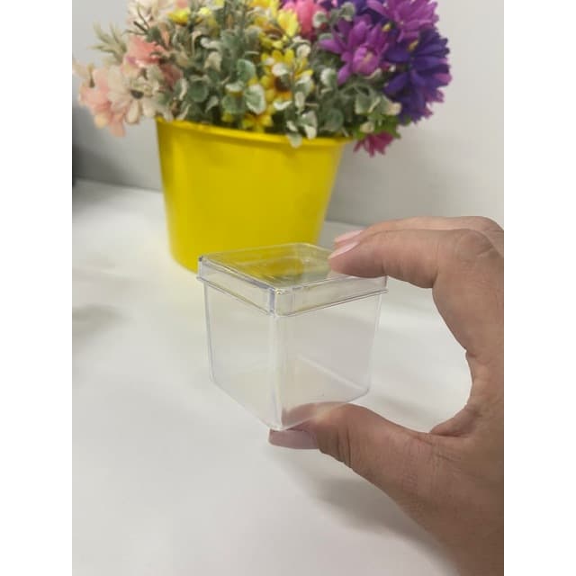 kit 10 caixinhas acrílicas transparentes para lembrancinhas